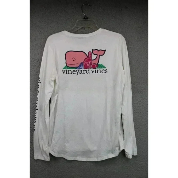 Vineyard Vines Women's Long Sleeve Tee-Shirt-"We're #1"-Logo-Size Medium - Picture 5 of 7
